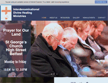 Tablet Screenshot of divinehealingministries.org